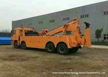 China Op zwaar werk berekende het Slepenvrachtwagen Wrecker van SHACMAN F3000 8x4 31 Ton voor Wegterugwinning leverancier