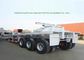 de Aanhangwagen van het de Containervervoer van 60Ton Flatbe draagt Ladings Vlak Voertuig 40ft 20ft Container de sloten van de 12 reeksendraai leverancier