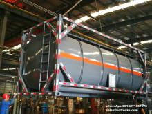 20ft zoutzuur, natriumhypochloriet Tankcontainers met buisbodembelasting