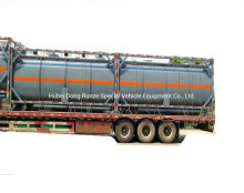 20FT tankcontainer voor zoutzuur, natriumhypochloriet Wegtransport 21cbm Export naar Vietnam