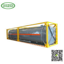 Un1791 ISO 40FT vloeibare bleekmiddel chemische tankcontainer (ISOTANK) Hypochlorietoplossingen (natriumhypochloriet NaOCl of NaClO) 40, 000 liter