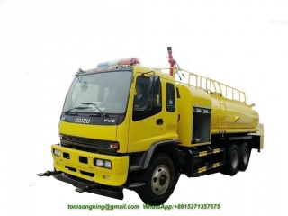ISUZU 6x4 Water Bowser Truck met brandweerpomp