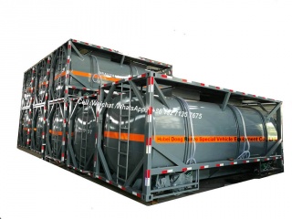 20FT ISO HCL-zuurtankcontainer 21cbm voor transport van chemische fabrieksaccessoires in Vietnam