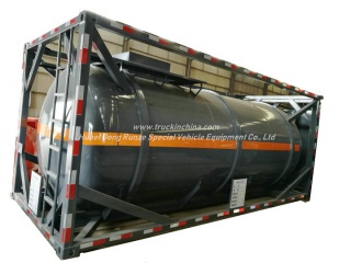 20FT zoutzuur ISO tankcontainer 16KL -20KL stalen tank gevoerd LDPE 16mm