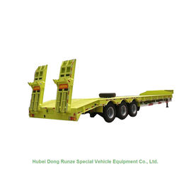 China Op zwaar werk berekende van de de Vrachtwagenaanhangwagen van 80t Lowboy Lage het Bedaanhangwagen met Ladder 3 Assen 60ton leverancier