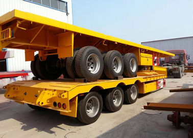 China 30 ton-60 Ton 40ft Flatbed Semi Aanhangwagen voor Containerlading Vervoer leverancier
