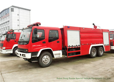 China Van de het Watertank van ISUZU 6x4 het Brandweerkorpsvrachtwagens, Op zwaar werk berekende Brandbestrijdingsvoertuigen leverancier