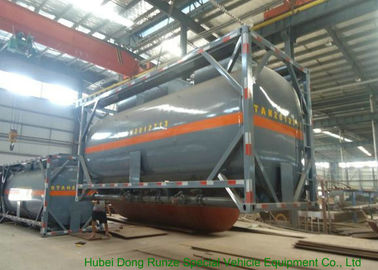 China Geïsoleerde ISO Q235/LDPE 20 Voet Tankcontainer voor Azijnzuur/Azijnzuuranhydride leverancier