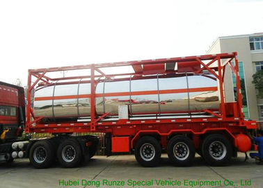 China 30FT Stoom die het Geïsoleerde Staal van Stanless van de Tankcontainer voor Fosforzuur H3PO4 verwarmen leverancier