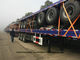 Flatbed Containeraanhangwagen 3 as voor de capaciteit van de containerlading 40 ton, 60ton, 80Ton leverancier