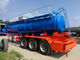 Geconcentreerde van de de Vrachtwagenv-vorm 21000L van de Zwavelzuurtanker H2SO4 98% Trias BPW leverancier
