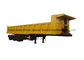 3 assen beëindigen tippende semi aanhangwagen/achterstortplaatsoplegger voor vrachtwagen 50 - 60 Ton leverancier