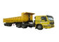 3 assen beëindigen tippende semi aanhangwagen/achterstortplaatsoplegger voor vrachtwagen 50 - 60 Ton leverancier