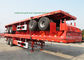 de Aanhangwagen van het de Containervervoer van 60Ton Flatbe draagt Ladings Vlak Voertuig 40ft 20ft Container de sloten van de 12 reeksendraai leverancier