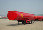 De tritanker Semi Aanhangwagen van het Asroestvrije staal, Palmolie/de Aanhangwagen van de Ruwe olietanker leverancier