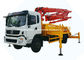 26m stelt de 31m Kleine Mobiele Vrachtwagen van de Concrete Mixerpomp met DFAC-Koning Chassis in werking leverancier