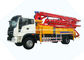 26m stelt de 31m Kleine Mobiele Vrachtwagen van de Concrete Mixerpomp met DFAC-Koning Chassis in werking leverancier