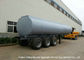 De staal Gevoerde PE Aanhangwagens van de Weg Chemische Tank voor Vervoerbleekmiddel, Zoutzuur leverancier